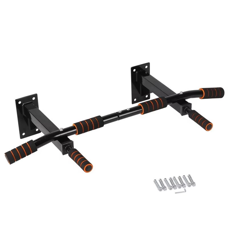 Gymnastic Bar Home - 黒と白の壁掛け式懸垂バー、屋内ホームフィットネスエリアでの毎日のトレーニング用体操トレーニングフレーム