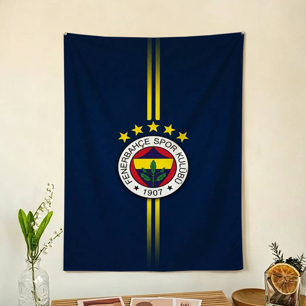 Outdoor Sport Background - F-Fenerbahce Sport K-Kulubu フラッグ 壁掛け背景アートバナー 寝室
