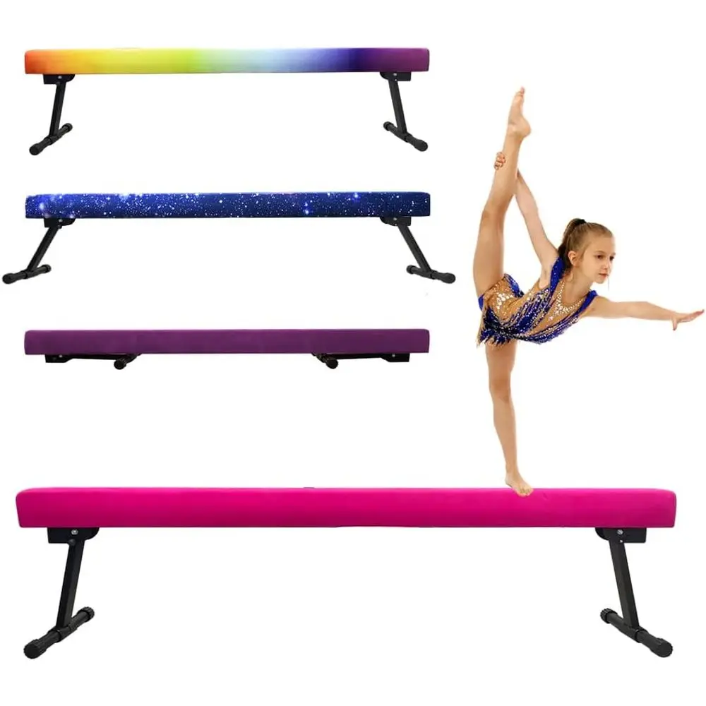 Gymnastic Bar Home - 高さ調節可能な体操バランスビーム（トレーニング用、子供の家庭用）-安定したフロアビーム