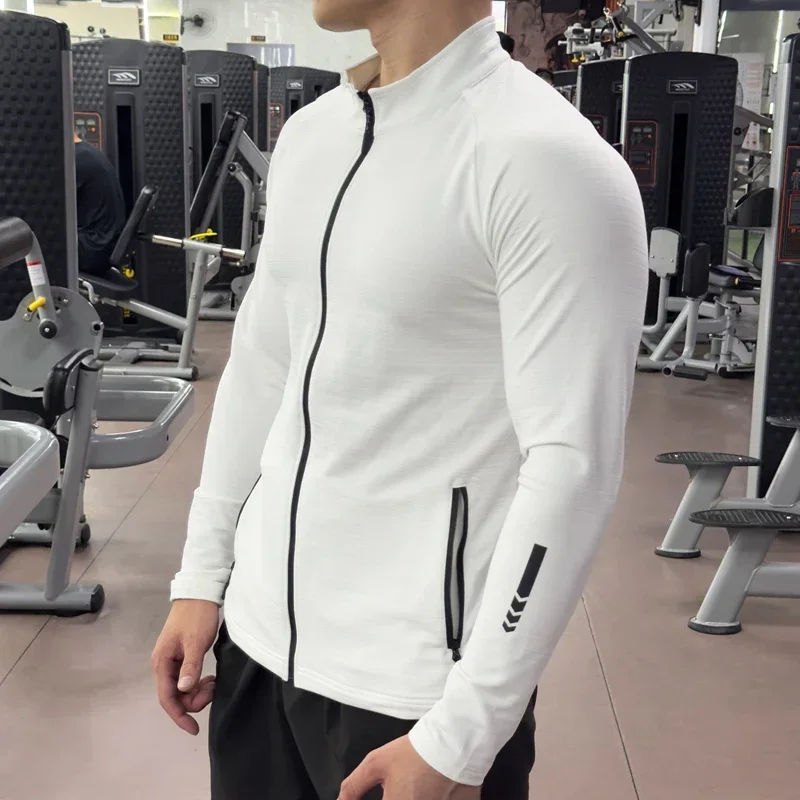 メンズジムタイツ,ランニングジャケット,伸縮性のあるアウター - Outdoor Sport Jacket のレビューと価格