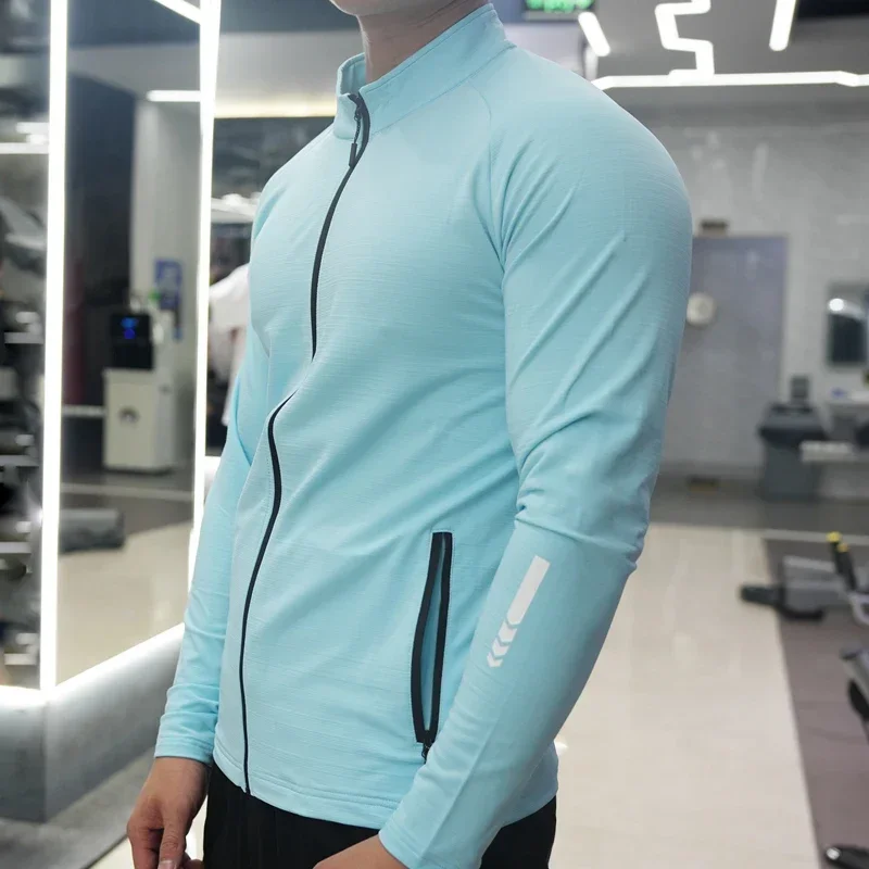 メンズジムタイツ,ランニングジャケット,伸縮性のあるアウター - Outdoor Sport Jacket のレビューと価格