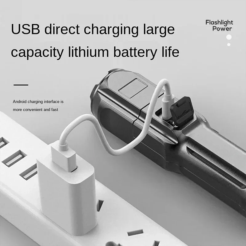 LED キャンプトーチ懐中電灯ハイパワー充電式 USB スポ - Outdoor Spotlight のレビューと価格