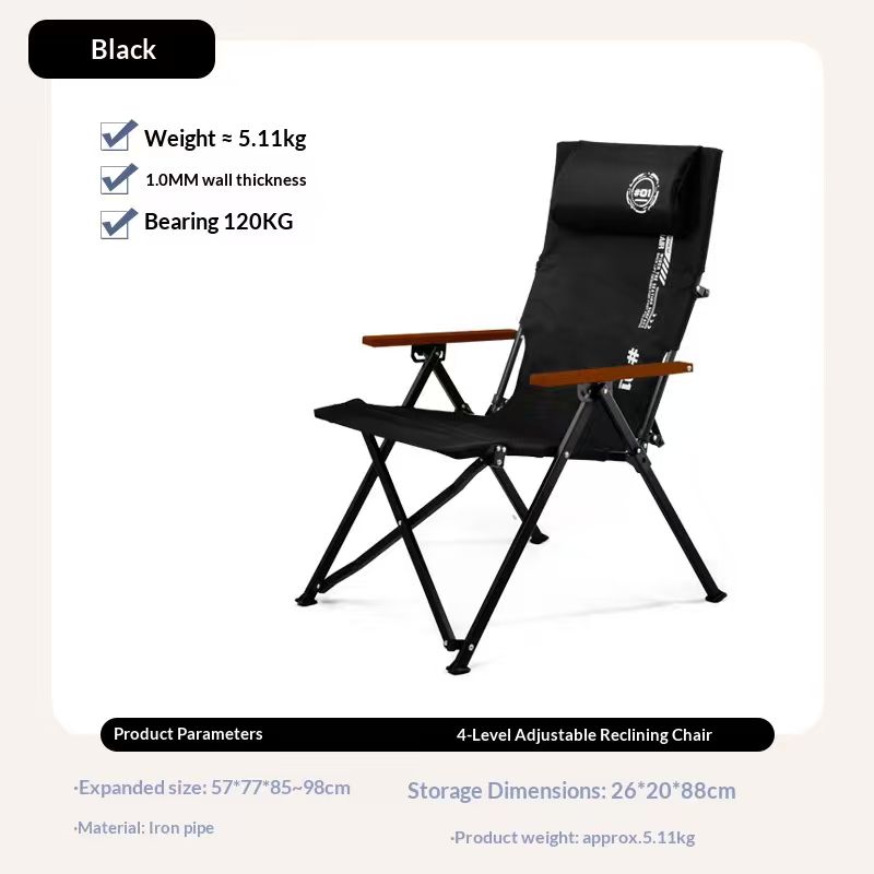 折りたたみ式ハイバックビーチキャンプチェア、4段階調整可能な - Outdoor Sport Chairs のレビューと価格