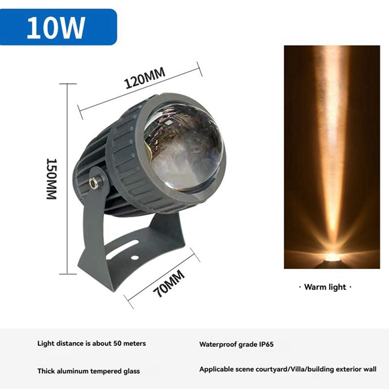 屋外 LED ガーデン ウォール スポットライト 10W 景 - Outdoor Spotlight のレビューと価格