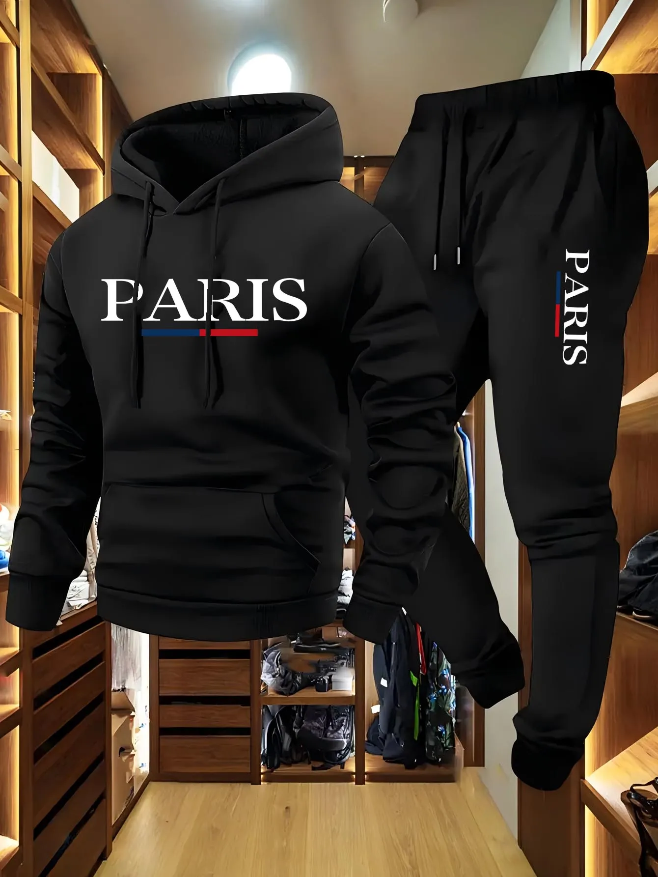 メンズファッションパーカーギフト2点セット高品質メンズデイリ - Outdoor Sports Leisure のレビューと価格