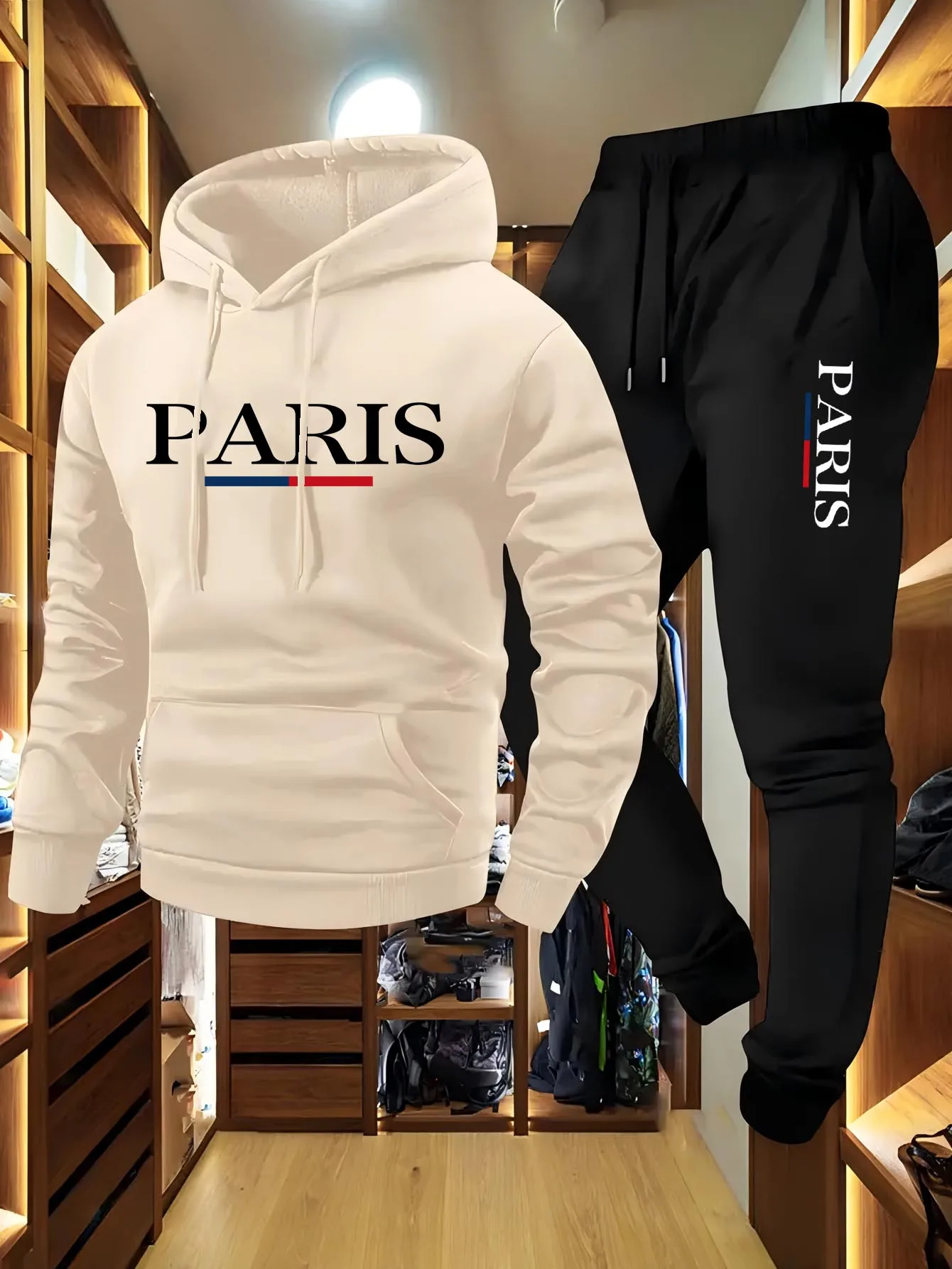 メンズファッションパーカーギフト2点セット高品質メンズデイリ - Outdoor Sports Leisure のレビューと価格