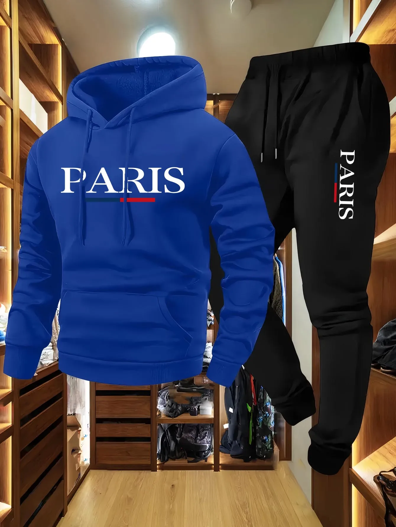 メンズファッションパーカーギフト2点セット高品質メンズデイリ - Outdoor Sports Leisure のレビューと価格
