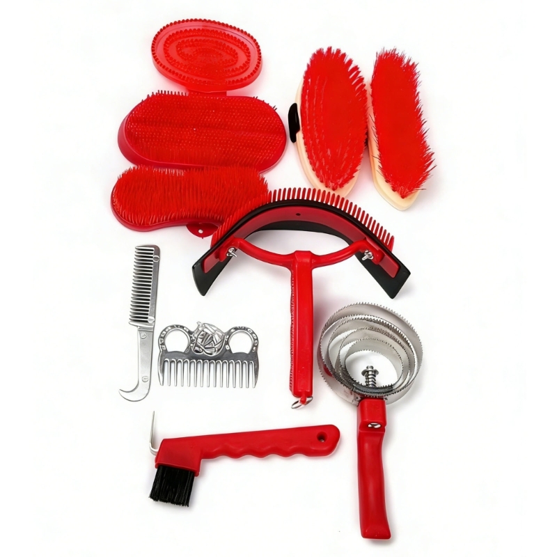 プロフェッショナルホースケア必須グルーミングツール軽量プラス - Grooming Kit Horse のレビューと価格