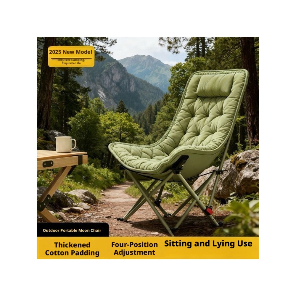 厚手の綿素材を使用した、屋外用折りたたみ式快適リクライニング - Outdoor Sport Chairs のレビューと価格