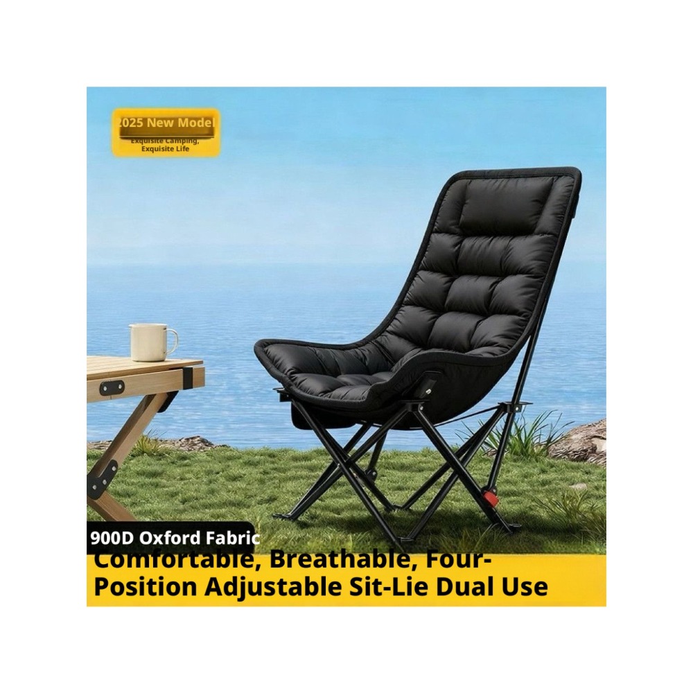 厚手の綿素材を使用した、屋外用折りたたみ式快適リクライニング - Outdoor Sport Chairs のレビューと価格