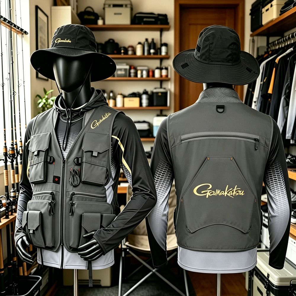 Gamakatsu メンズ マルチポケット フィッシング ベ - Outdoor Sport Jacket のレビューと価格