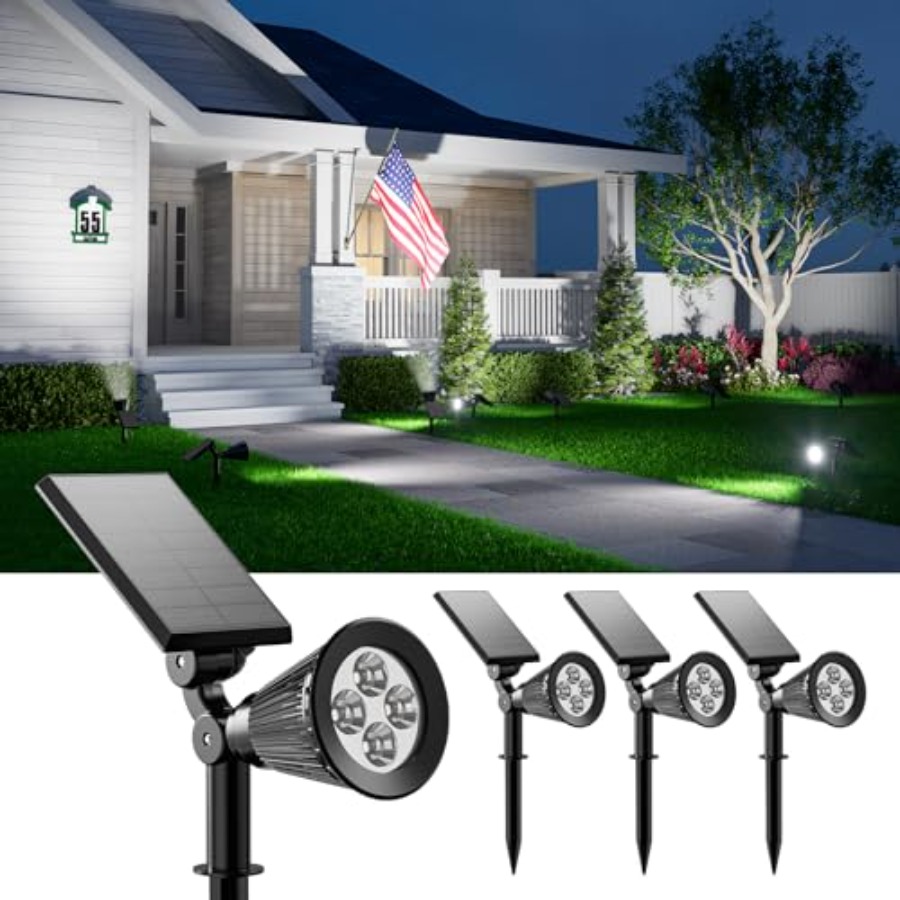 ソーラースポットライト 屋外防水ライト 木、彫像、花、植木鉢 - Outdoor Spotlight のレビューと価格