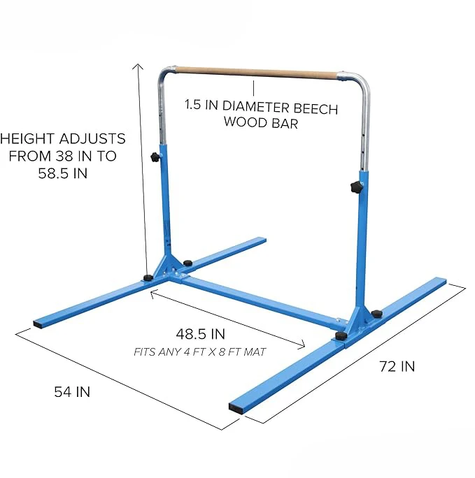最高品質の高さ調節可能な水平体操キップバー（家庭用またはジム - Gymnastic Bar Home のレビューと価格