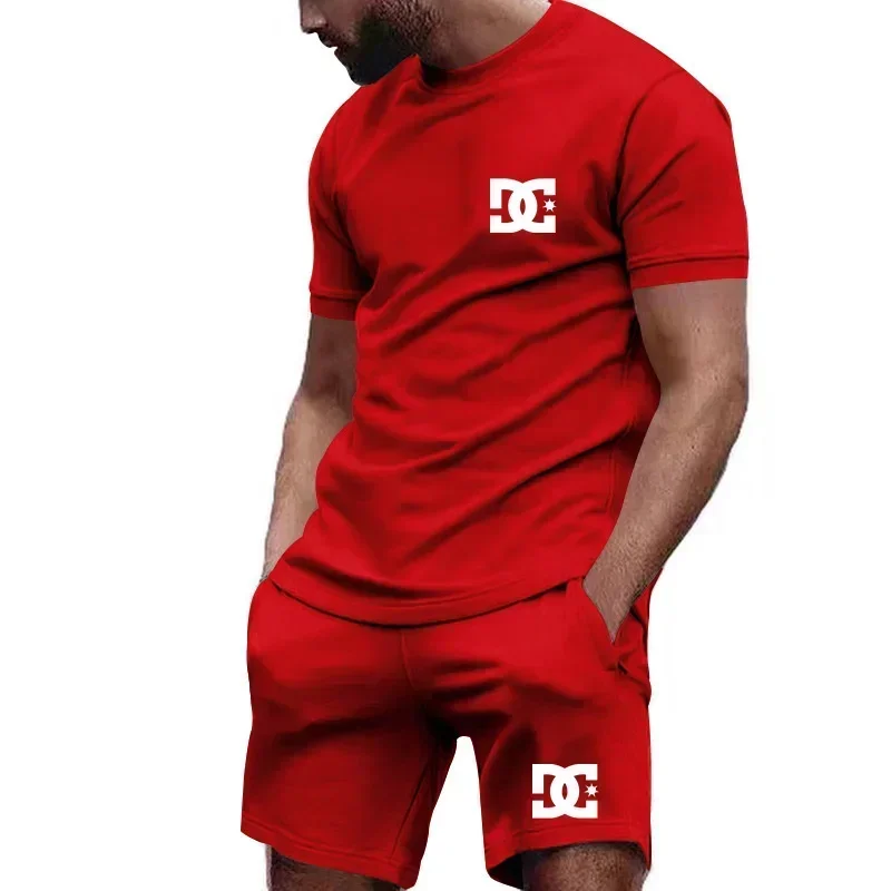 夏の新作メンズ半袖Tシャツと通気性のあるショートパンツのツー - Outdoor Sports Leisure のレビューと価格