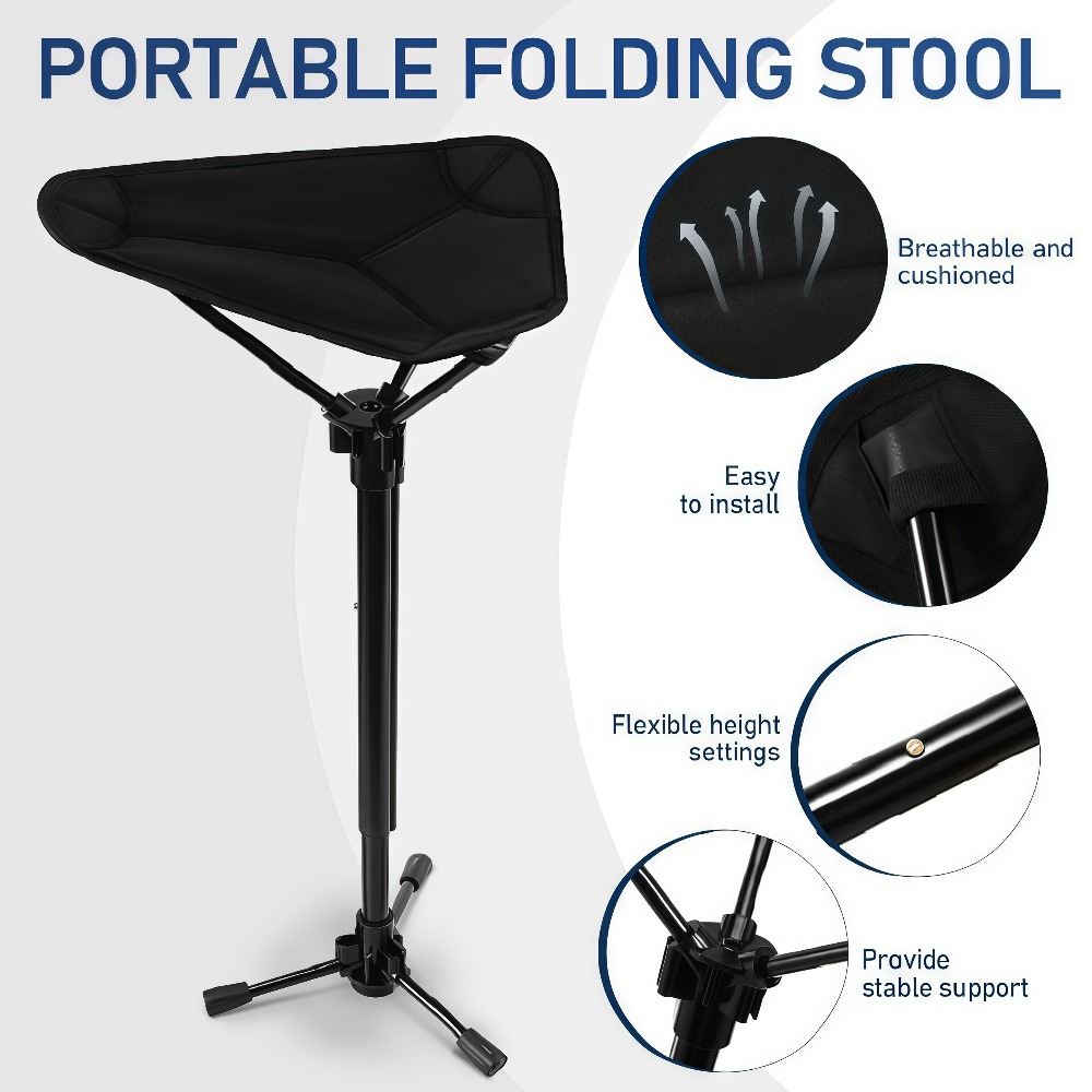 ポータブル折りたたみ椅子 3段階高さ調節可能、軽量折りたたみ - Outdoor Sport Chairs のレビューと価格