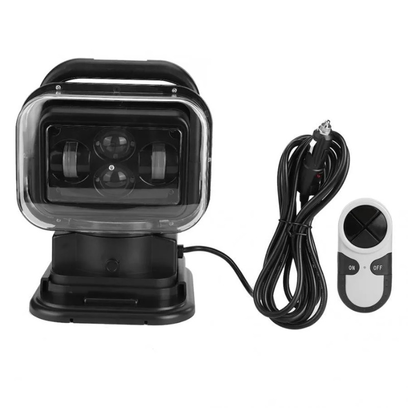 LEDサーチライト、60W 12V24Vリモコン付き360度 - Outdoor Spotlight のレビューと価格