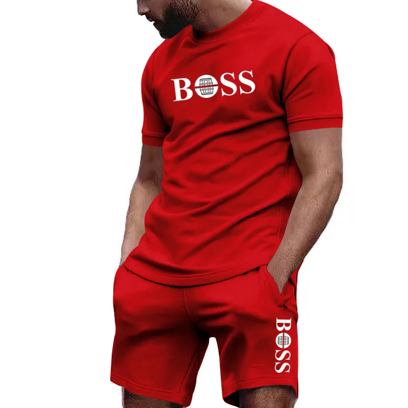 メンズツーピーススポーツウェア半袖Tシャツ＆パンツセット ラ - Outdoor Sports Leisure のレビューと価格