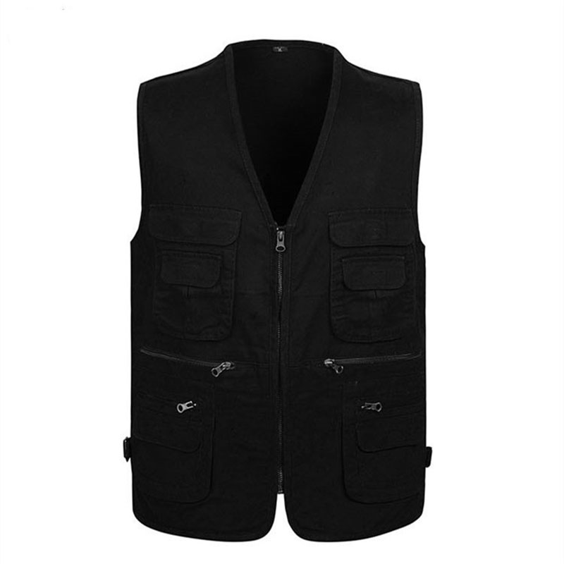 夏の男性の戦術的なハイキング釣りベストマルチポケットカメラマ - Outdoor Sport Jacket のレビューと価格