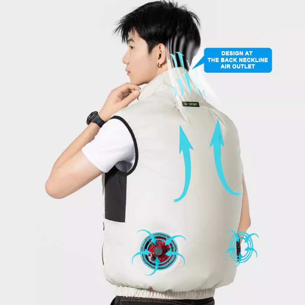 2025年冷却ファンベスト エアコン服 アイスファンベスト  - Outdoor Sport Jacket のレビューと価格