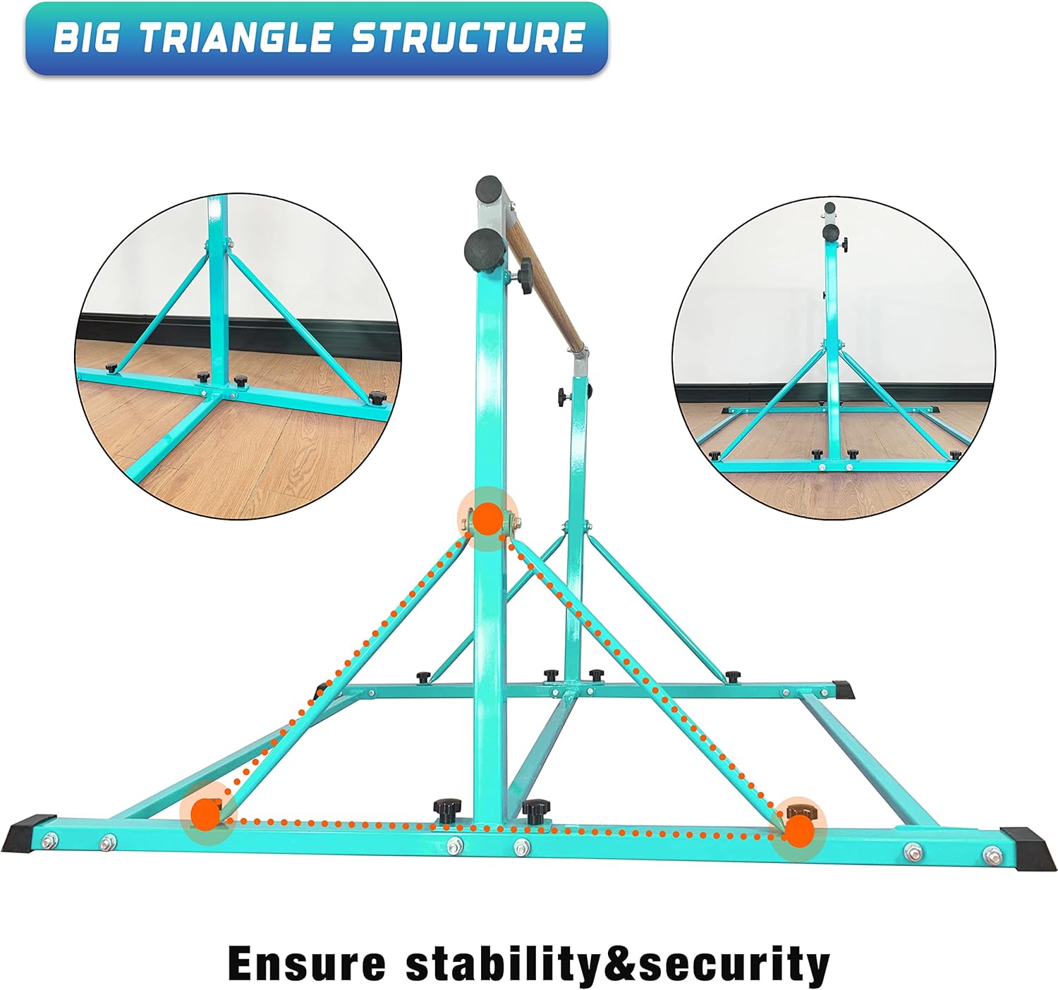 トップセラーのポータブルプロ仕様体操鉄棒、高さ調節可能、折り - Gymnastic Bar Home のレビューと価格